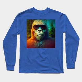 Dope Sasquatch in Nature Long Sleeve T-Shirt